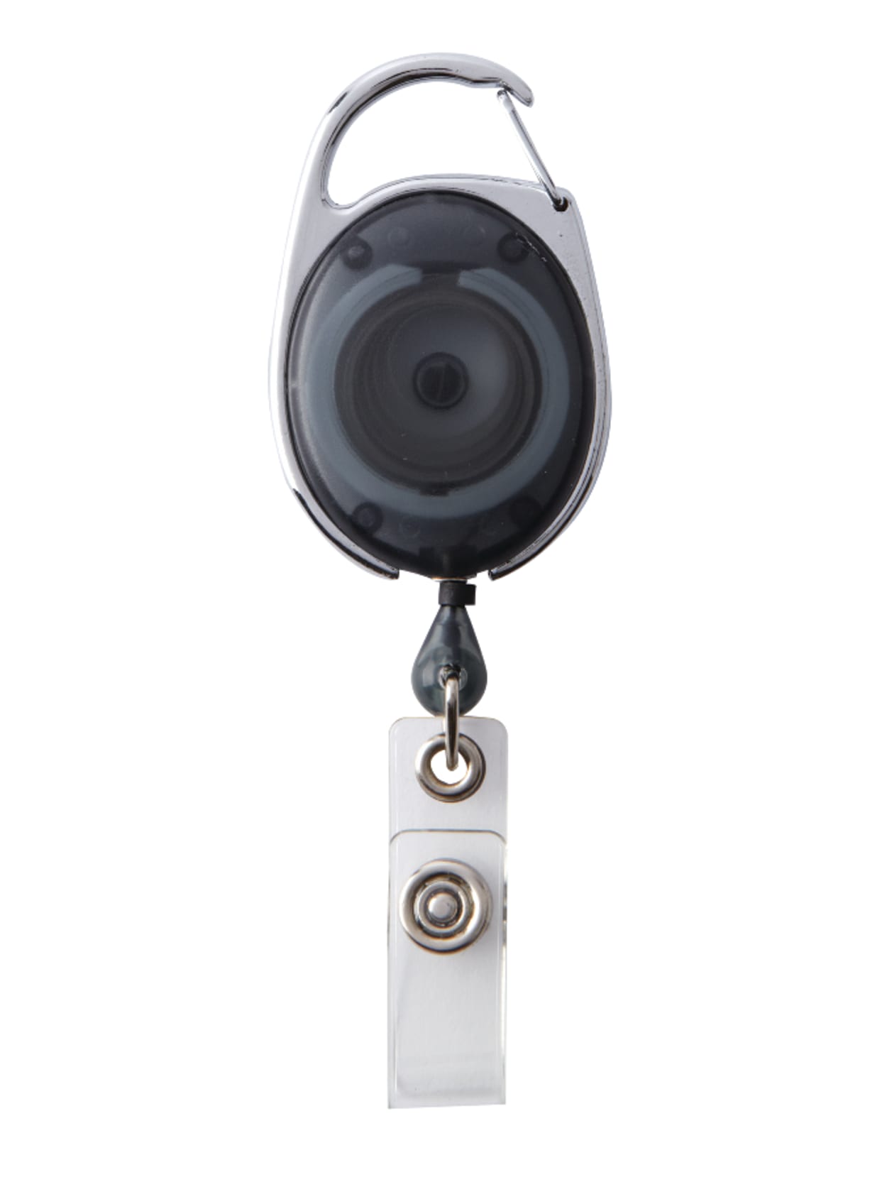 Great for Healthcare myBadge Clear Vertical ID Work Badge Holder with Retractable Reel Cord and Carabiner Key Holder and Teachers 2 Pack Contractors